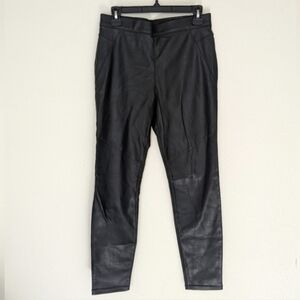 Free People Vegan Faux Leather Black Leggings Pants 28